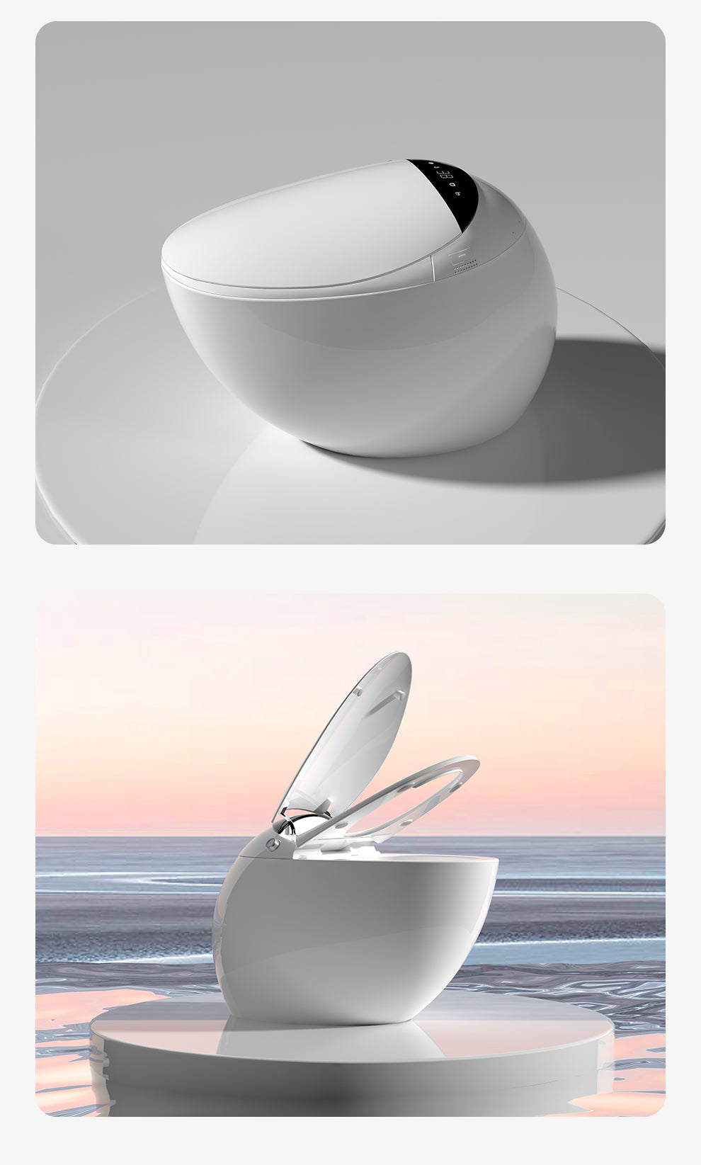 Y1-Voice Smart Toilet(Black Cover)