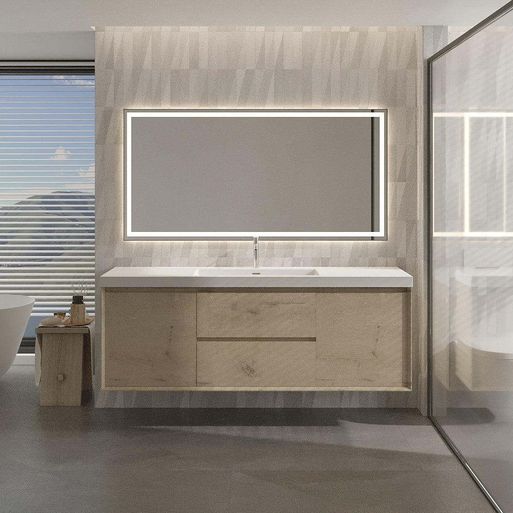 Apollo Collection 48"inches Single Vanity with acrylic countertop