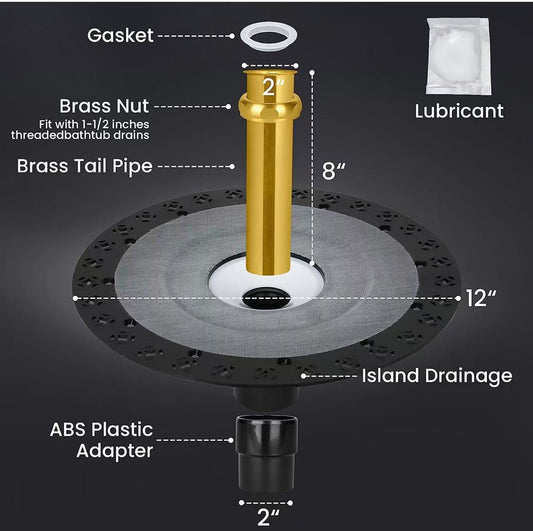 Freestanding Tub Drain Rough-in Kit