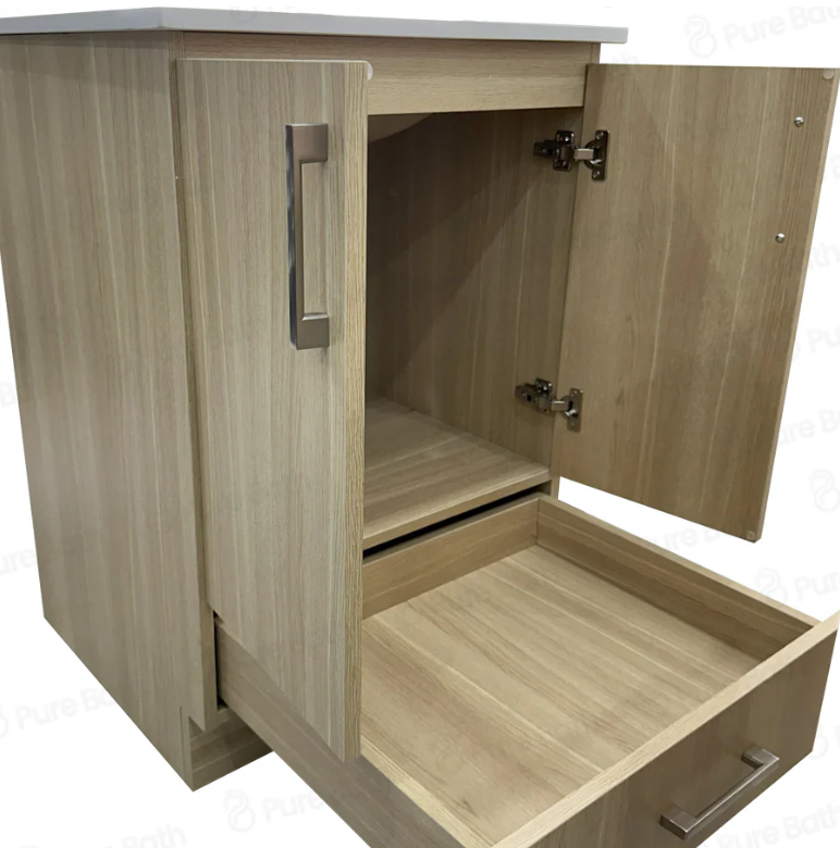 24“ MDF Birch Wood drawer on bottom