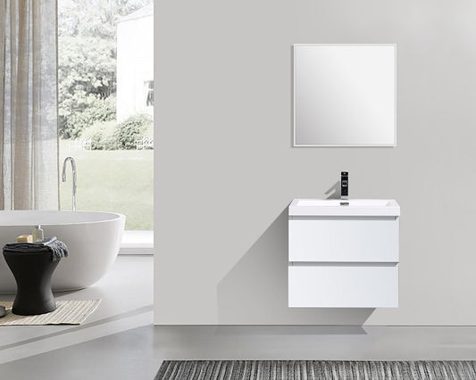 MOB Collection 24" inches Single vanity with acrylic countertop