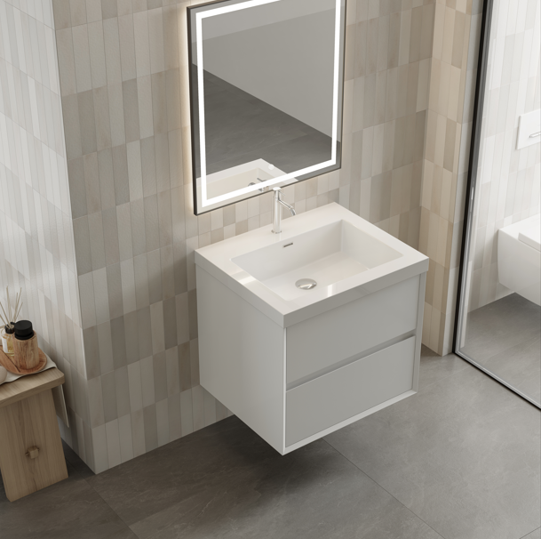 Apollo Collection 36"inches Single Vanity with acrylic countertop