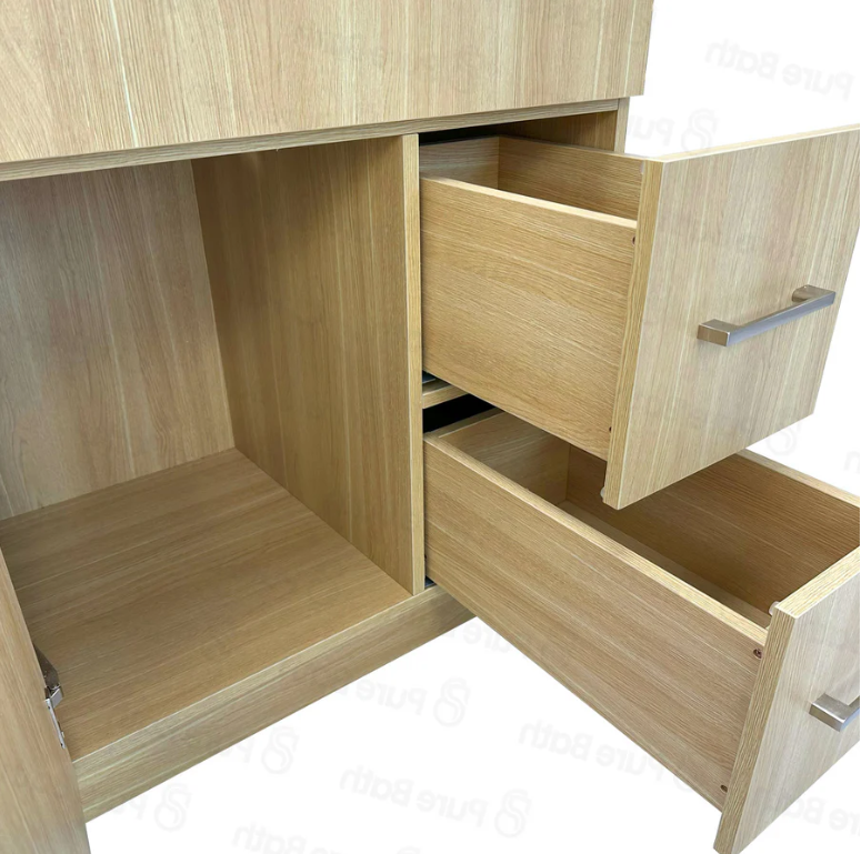 30“ MDF Birch wood with One door and Two Drawers on side