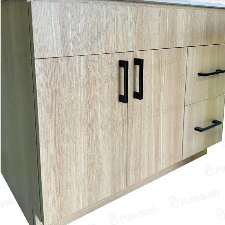 36"MDF Birch wood with two doors and two drawers on side