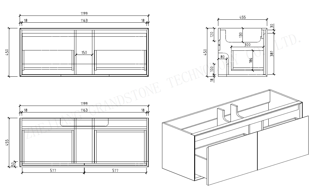 DOVE-48" inches Single Sink