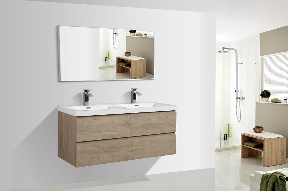 MOB Collection 72"inches Double Vanity with acrylic countertop
