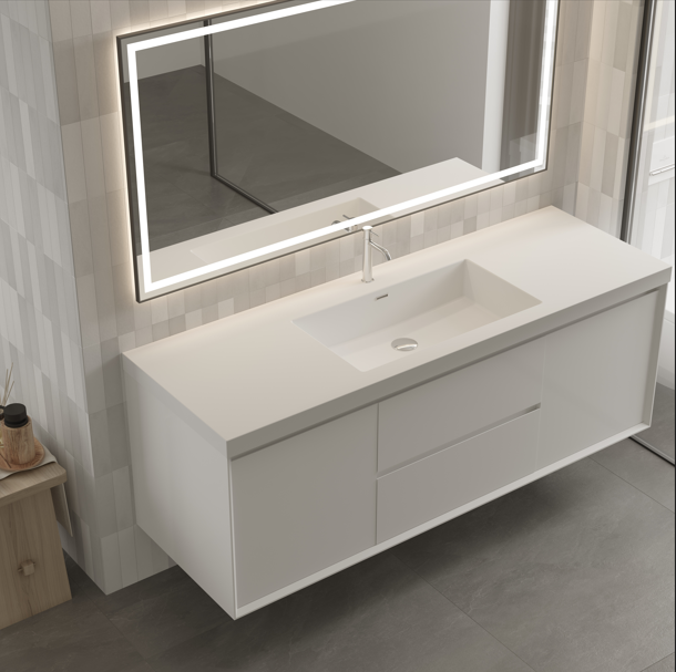Apollo Collection 48"inches Single Vanity with acrylic countertop