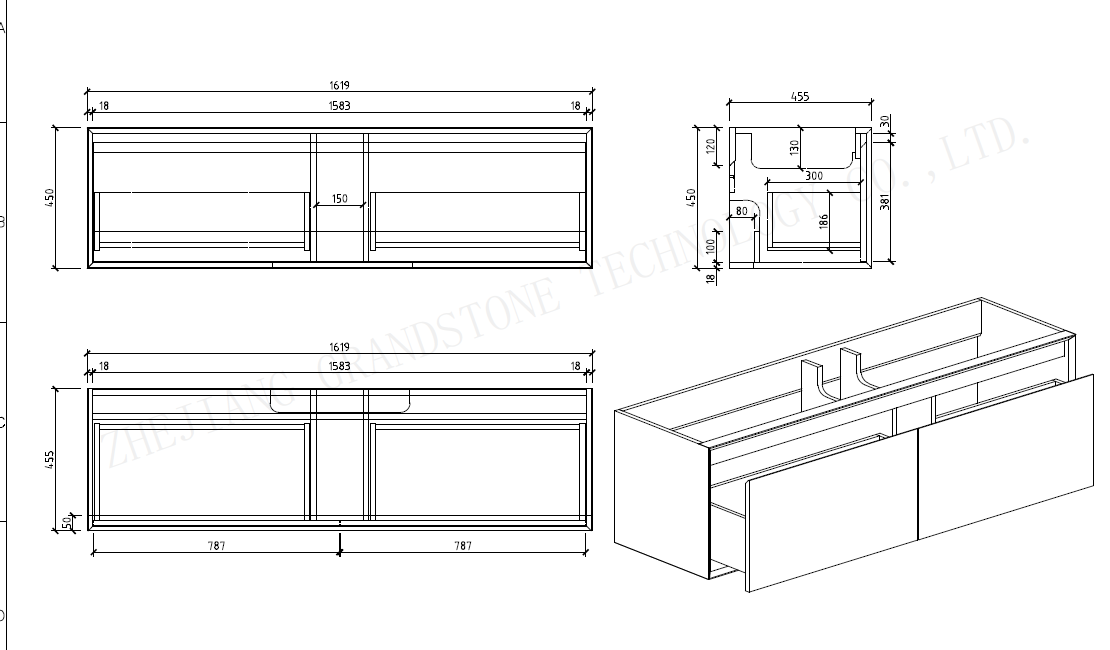 DOVE-64" inches Single Sink