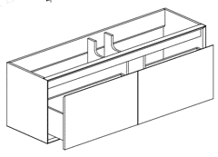 DOVE-64" inches Single Sink