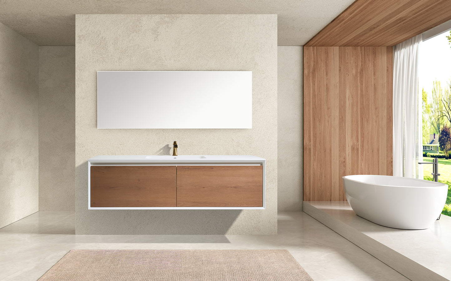 DOVE-64" inches Single Sink