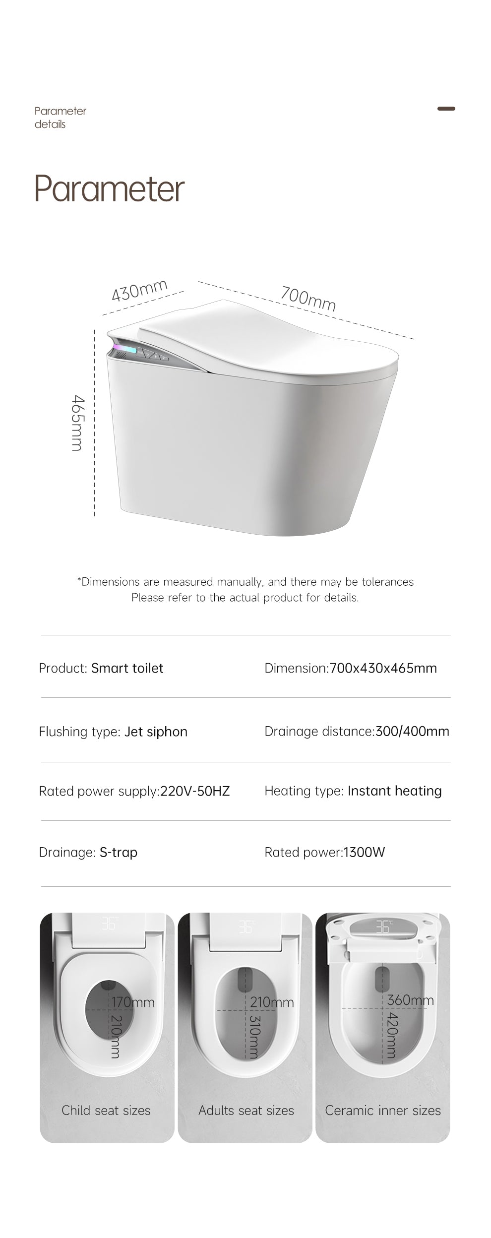 K2 Smart Toilet-High Version