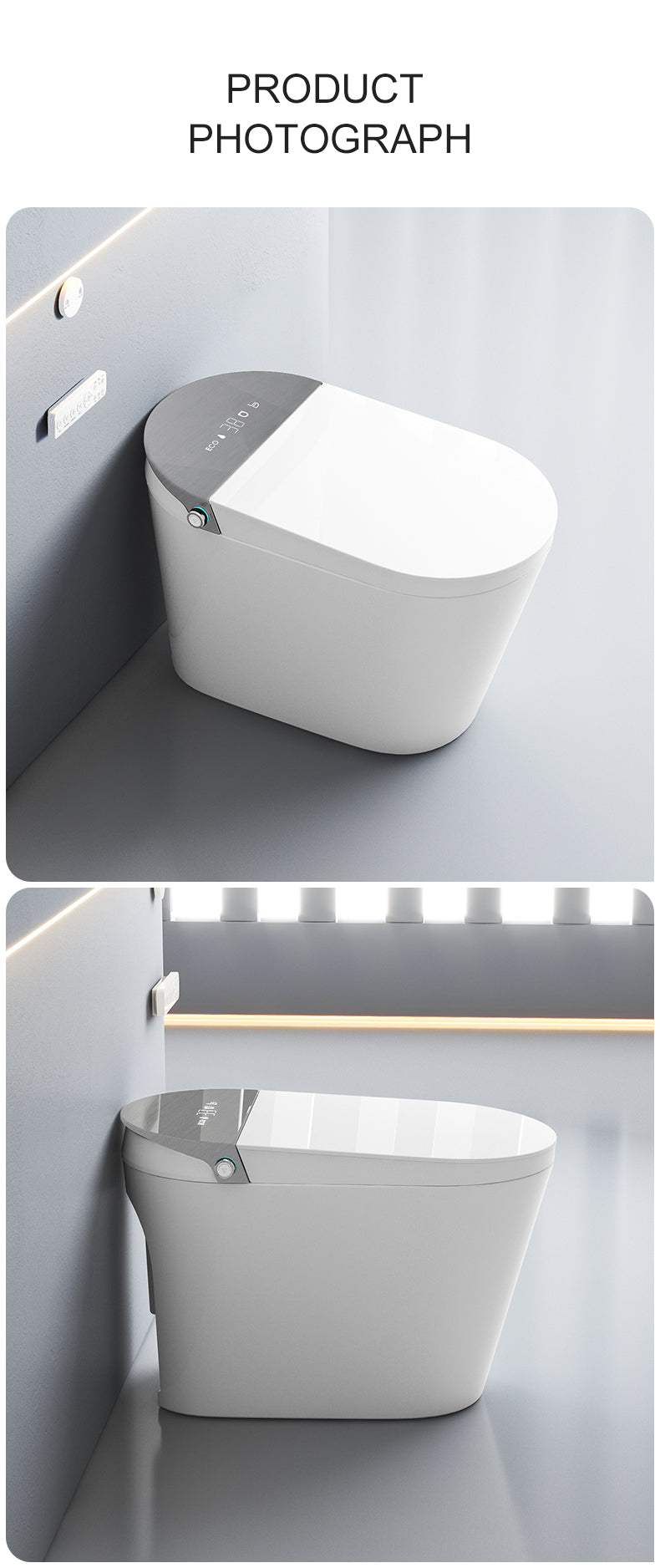 G7-High Smart Toilet(Black Cover)