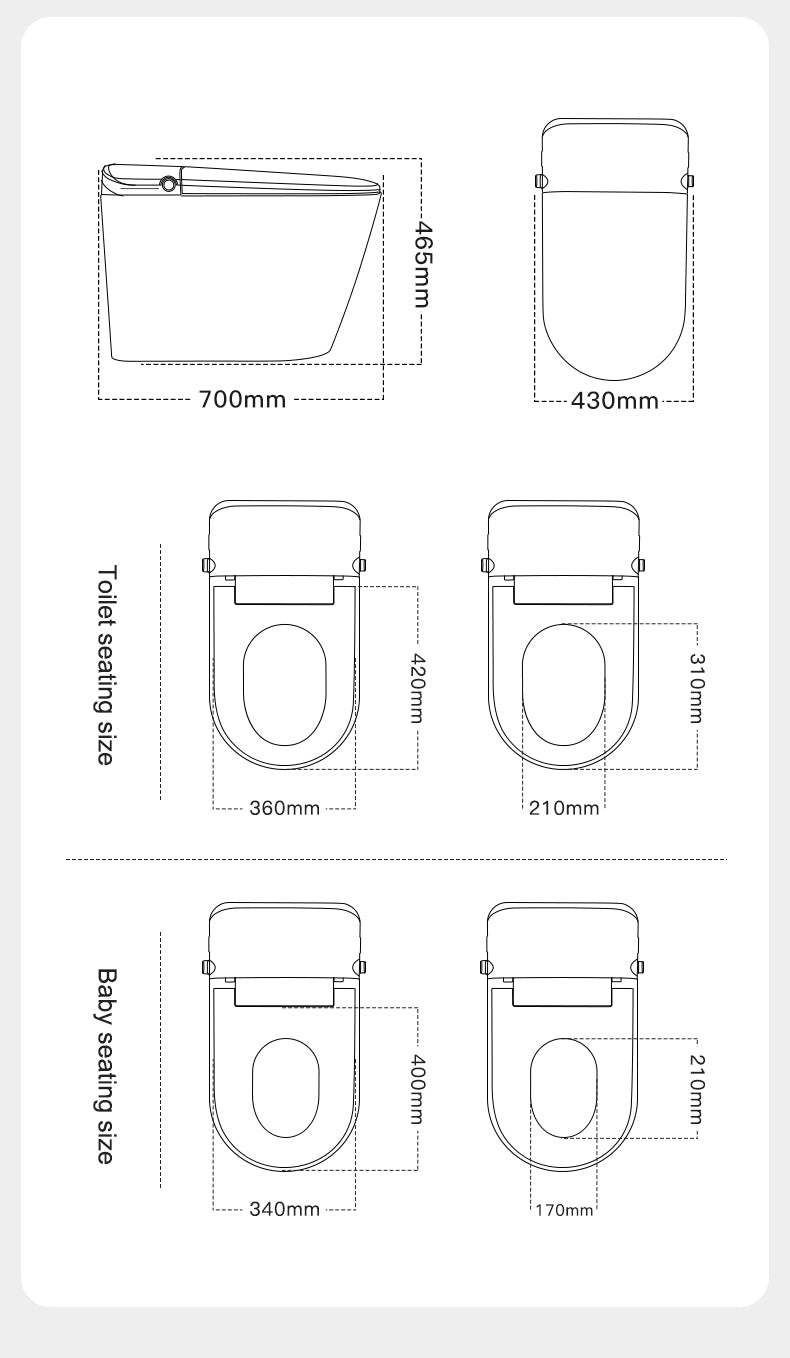 Smart Toilet-U2 High Top Model