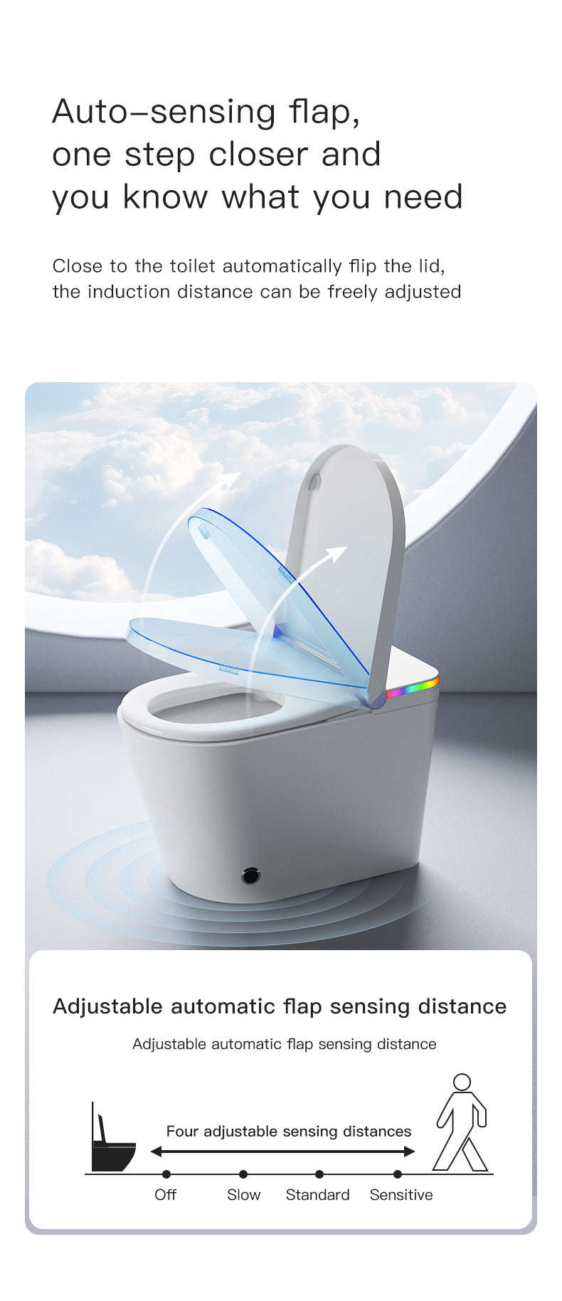 U5-High Smart Toilet(Sliver Cover)