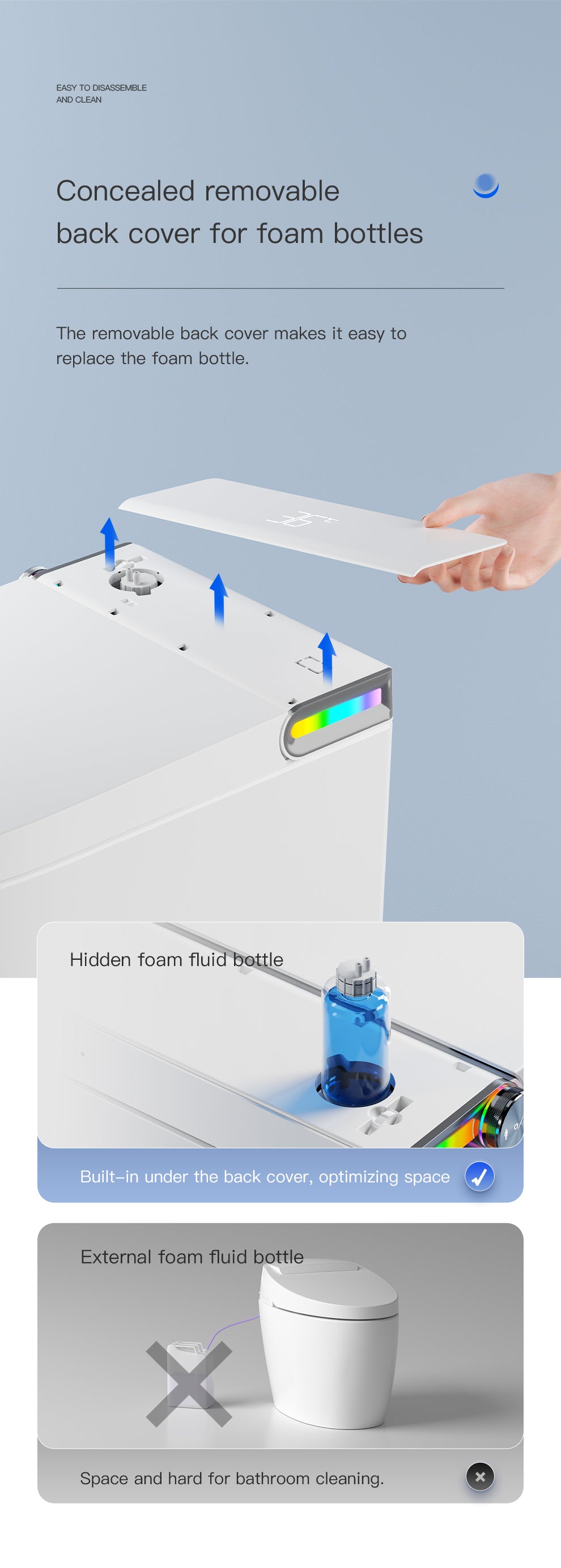 Smart Toilet-T7 Mini High Top Model