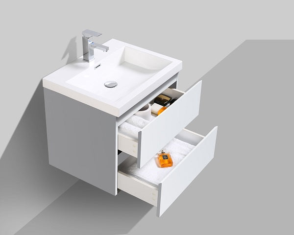 MOB Collection 24" inches Single vanity with acrylic countertop