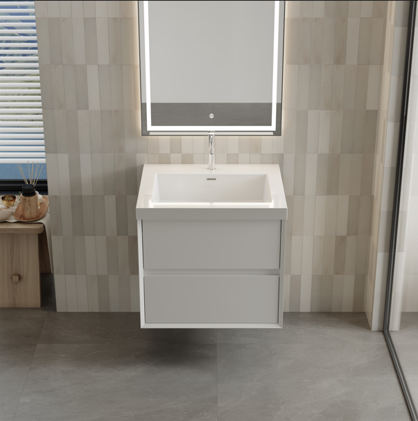Apollo Collection 36"inches Single Vanity with acrylic countertop
