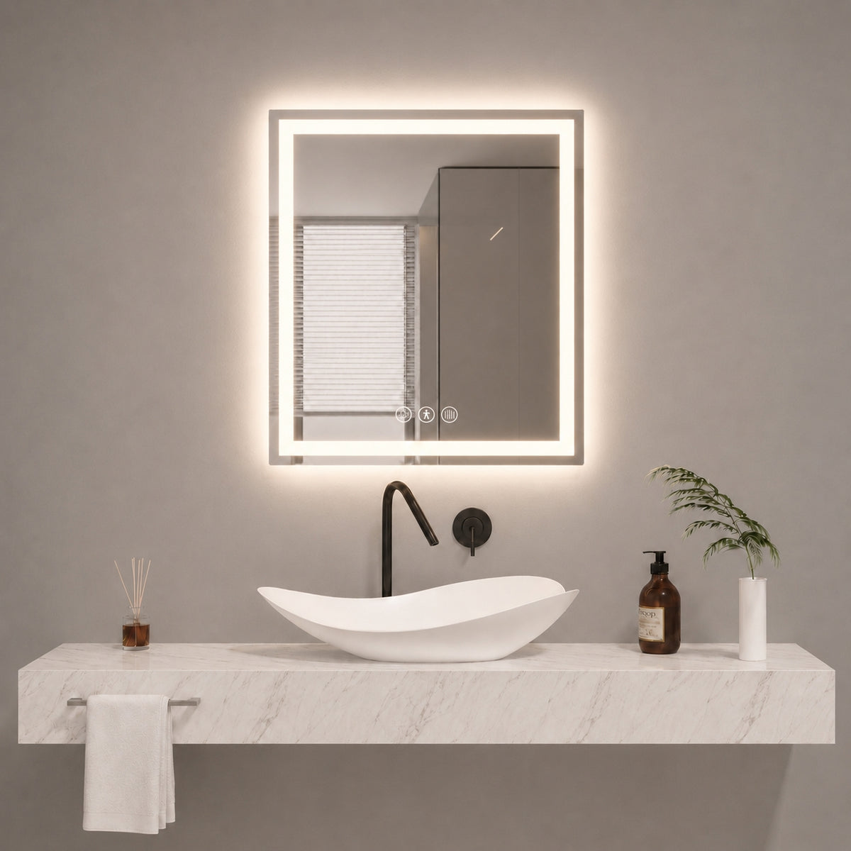 LED Mirror-M412 24"X32" 28"X32" 36"X32" 48"X32" 60"X32" 72"X32"