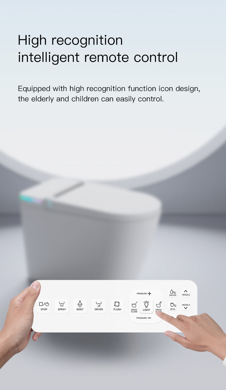 U5-High Smart Toilet(Sliver Cover)