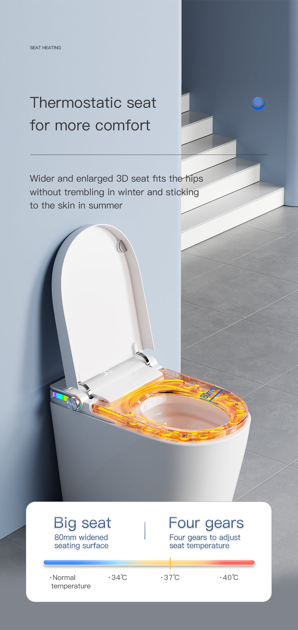 Smart Toilet-T7 Mini High Top Model