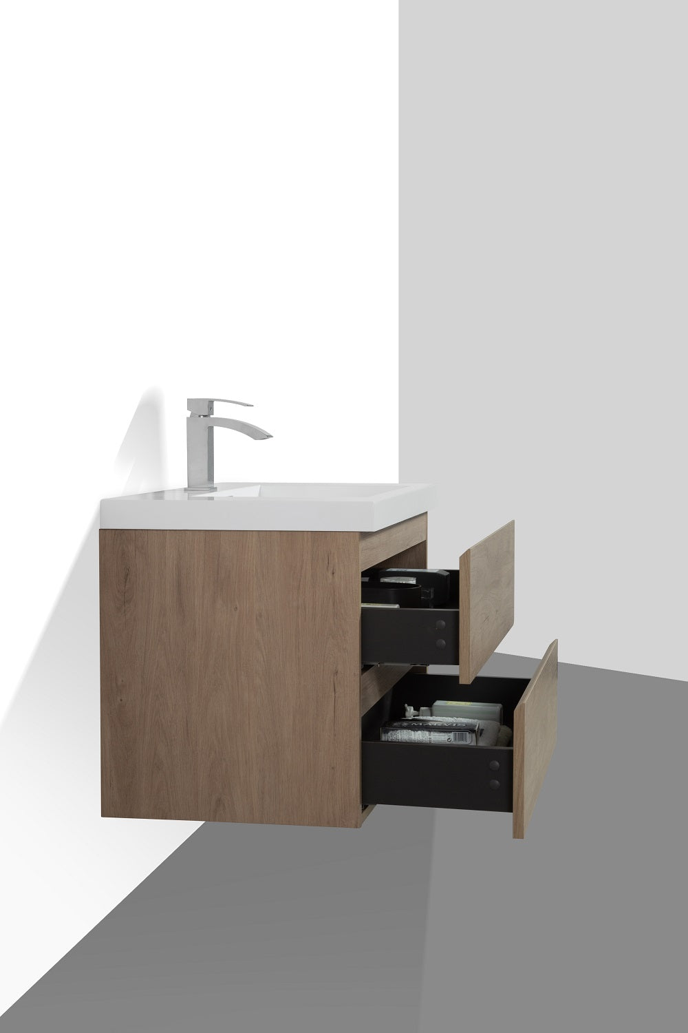 MOB Collection 36"inches Single Vanity with acrylic countertop