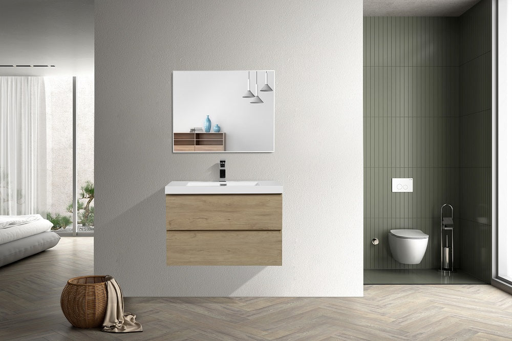 MOB Collection 36"inches Single Vanity with acrylic countertop