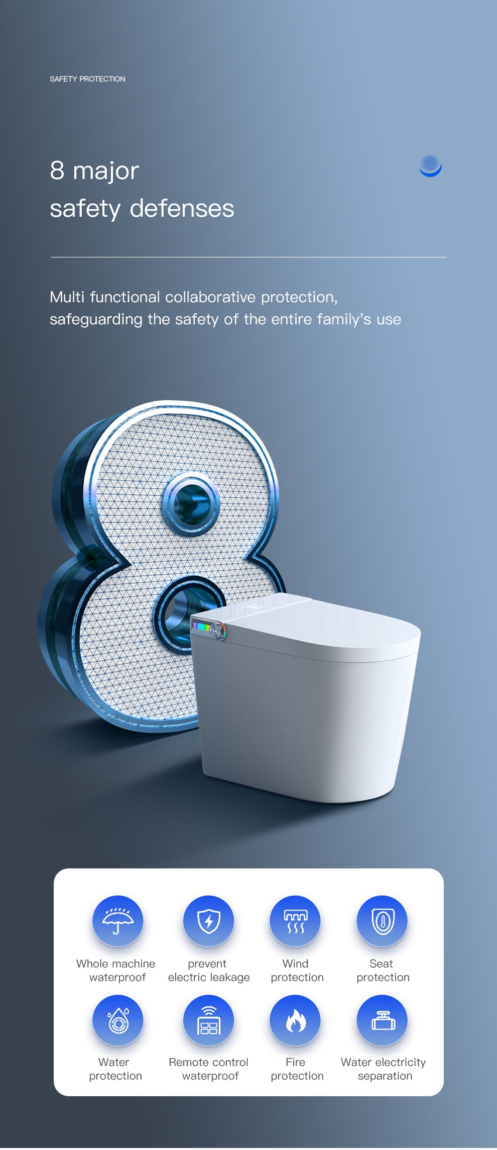 Smart Toilet-T7 Mini High Top Model