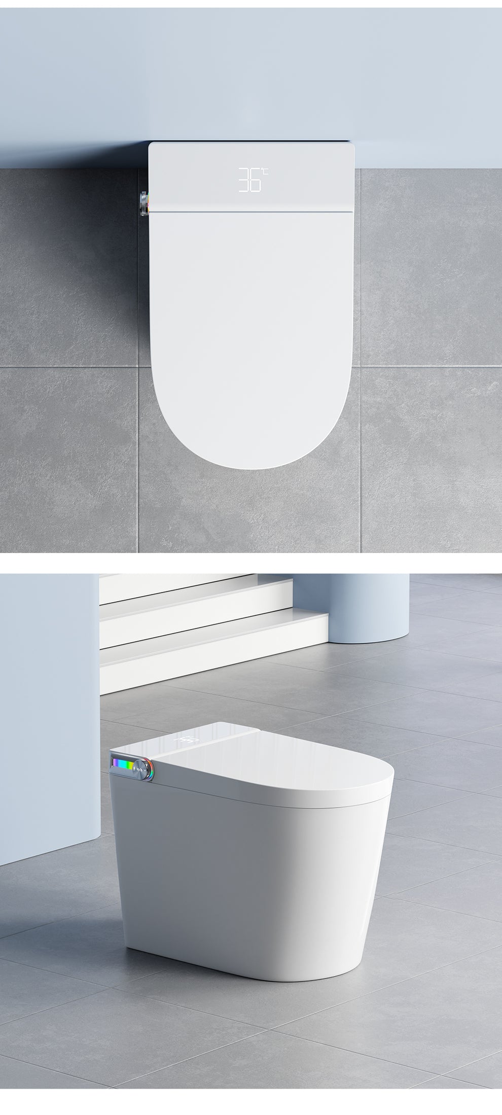 Smart Toilet-T7 Mini High Top Model