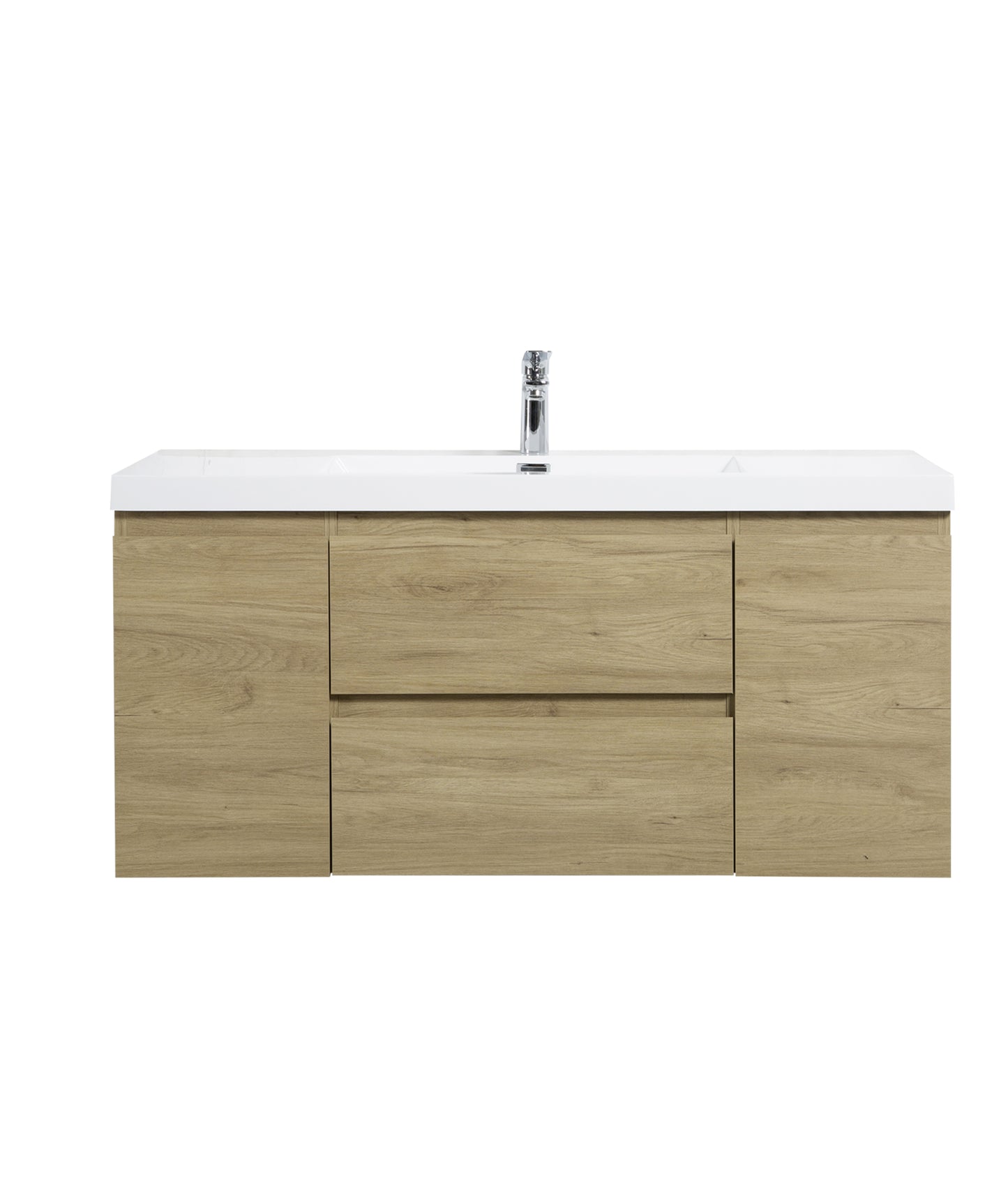 Angle 60"inches Single Vanity with acrylic countertop