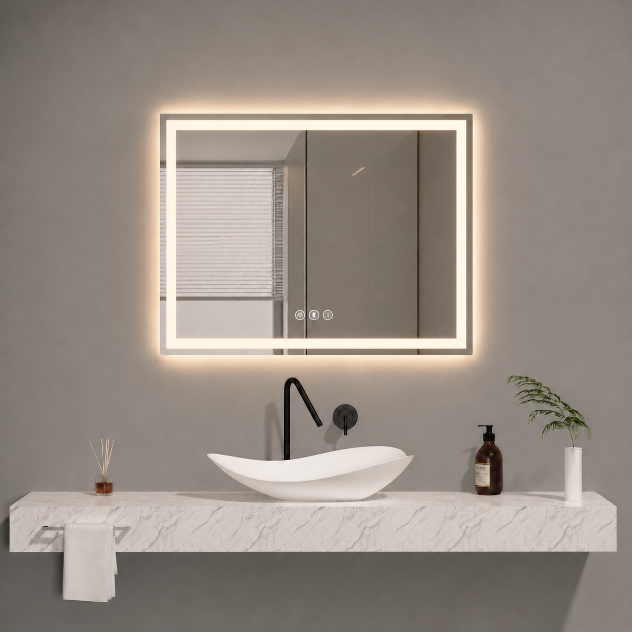 LED Mirror 48"X32"