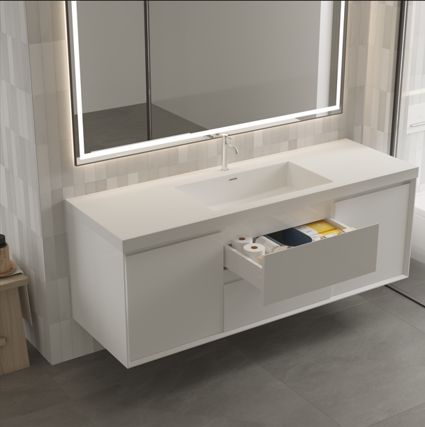 Apollo Collection 48"inches Single Vanity with acrylic countertop