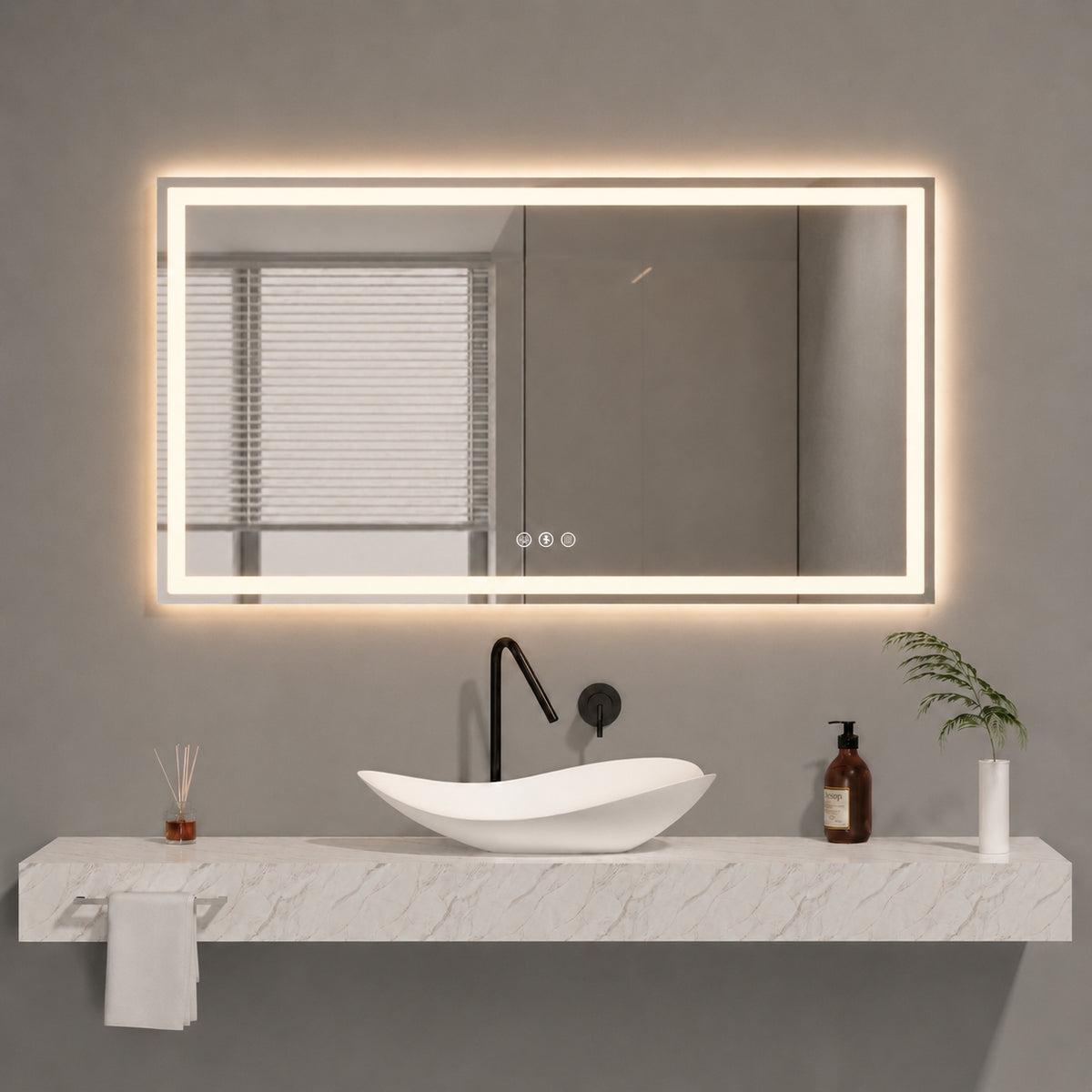 LED Mirror-M412 24"X32" 28"X32" 36"X32" 48"X32" 60"X32" 72"X32"