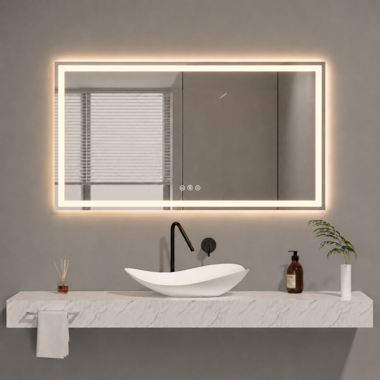 LED Mirror 60"X32"