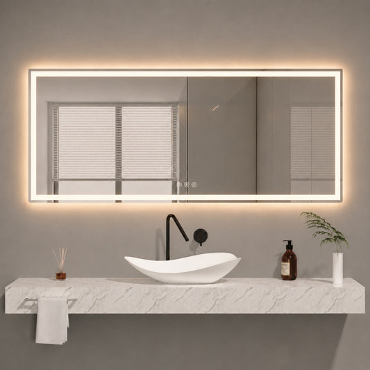 LED Mirror 72"X32"