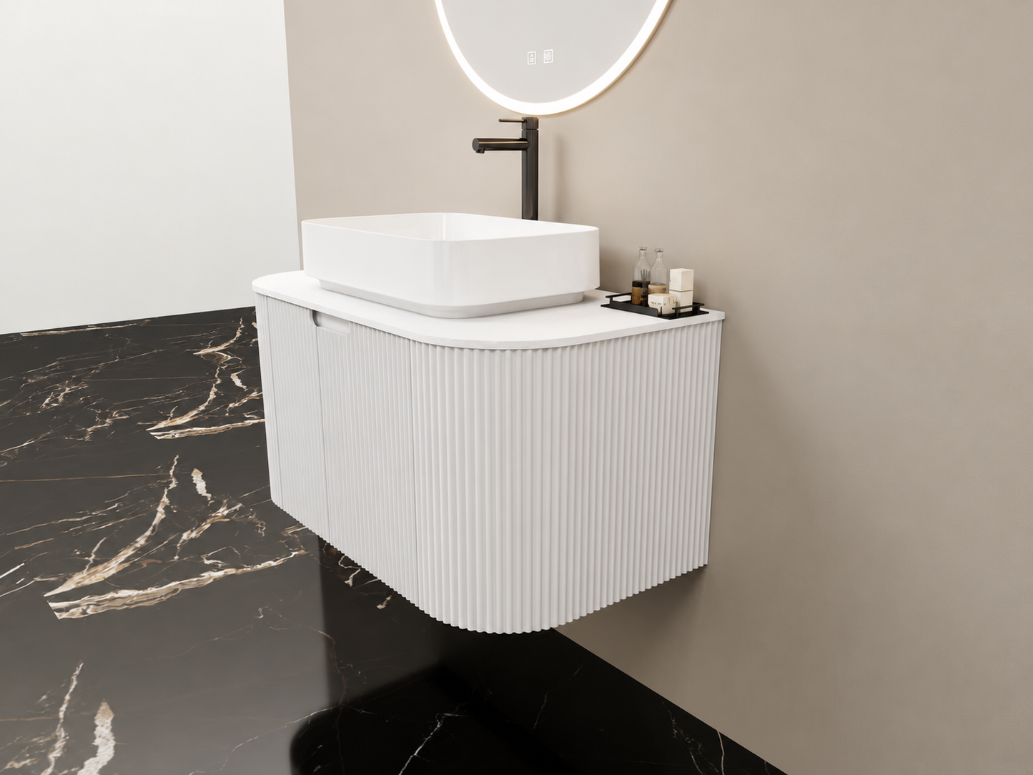YJ Collection Double Vanity with acrylic countertop