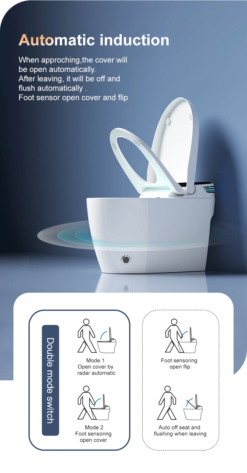 W4-High Smart Toilet(Black Cover)