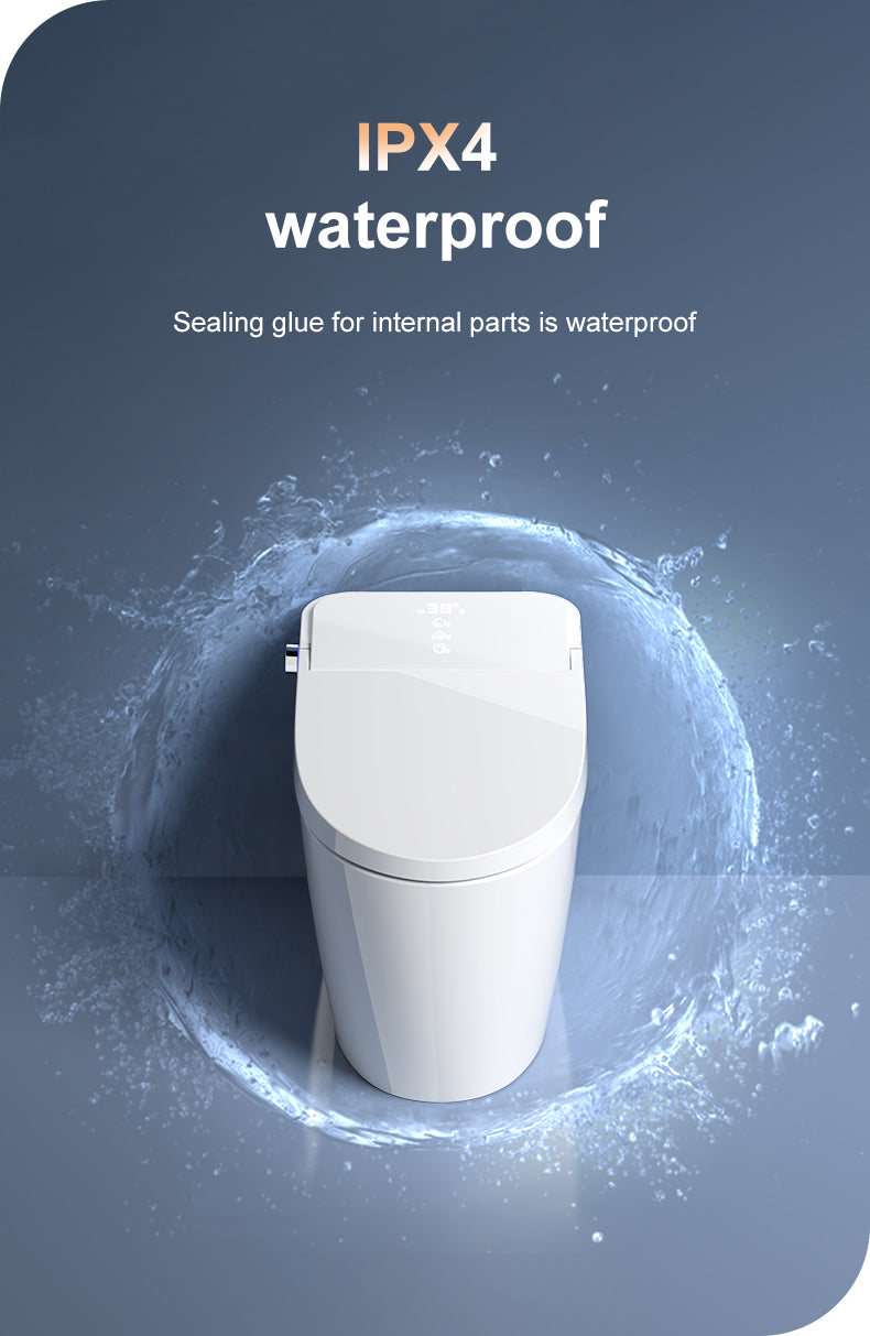 W4-High Smart Toilet White Cover