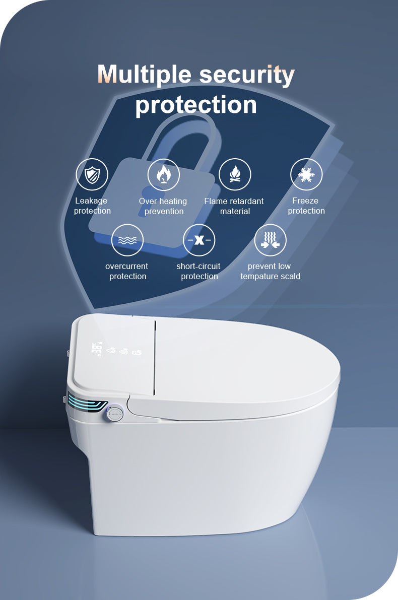 W4-High Smart Toilet White Cover