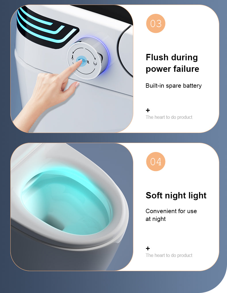 W4-High Smart Toilet(Black Cover)